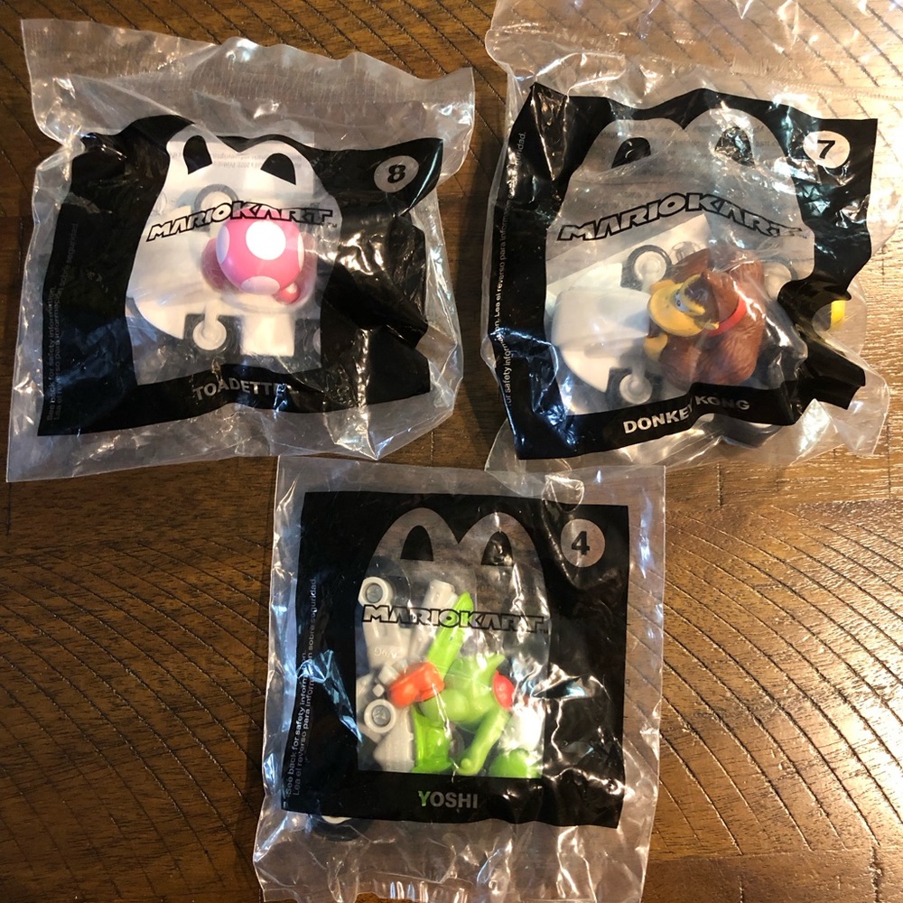 Mcdonalds Mario Kart Figurines